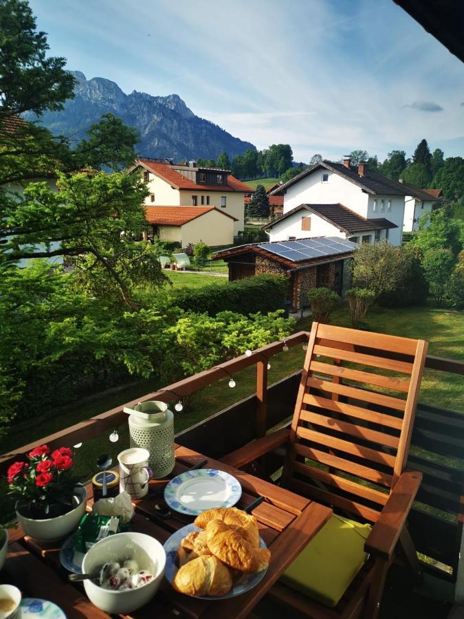 Ludwigslust - Ferienappartement Mit Bergblick Schwangau Dış mekan fotoğraf